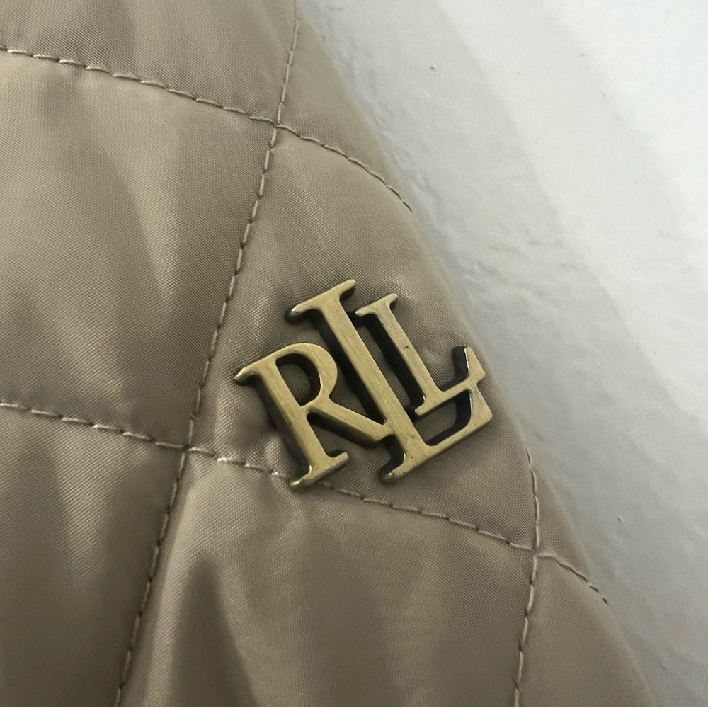 Lauren Ralph Lauren Diamond Quilted Mockneck Jacket Women’s Small Classic Preppy - Picture 7 of 14